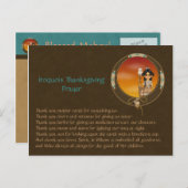 Inheems Amerikaans Meisje Feestdagenkaart (Voorkant / Achterkant)