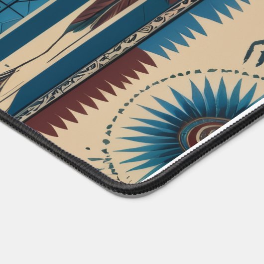 Inheems Amerikaans patroon. Western. Gepersonalise Bureaumat (Hoek)