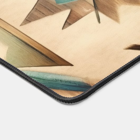 Inheems Amerikaans patroon. Western. Gepersonalise Bureaumat (Hoek)