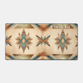 Inheems Amerikaans patroon. Western. Gepersonalise Bureaumat (Voorkant)