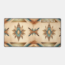 Inheems Amerikaans patroon. Western. Gepersonalise Bureaumat