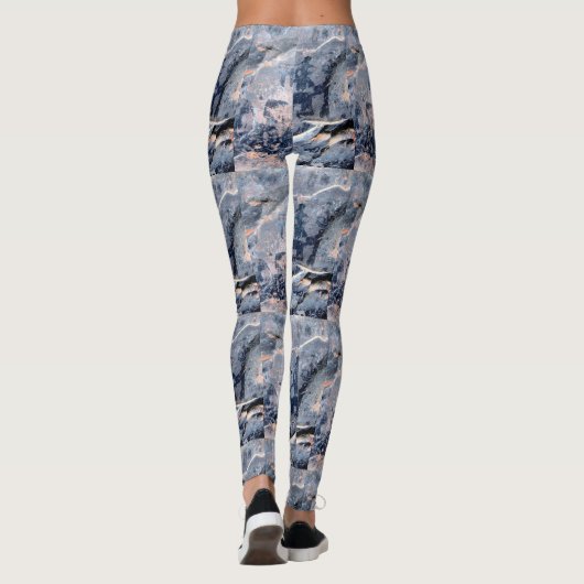 inheems amerikaans petroglyph leggings (Achterkant)