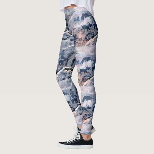 inheems amerikaans petroglyph leggings (Links)