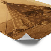 Inheems Amerikaans Poster voor Blackfoot TeePee Ar (Hoek)