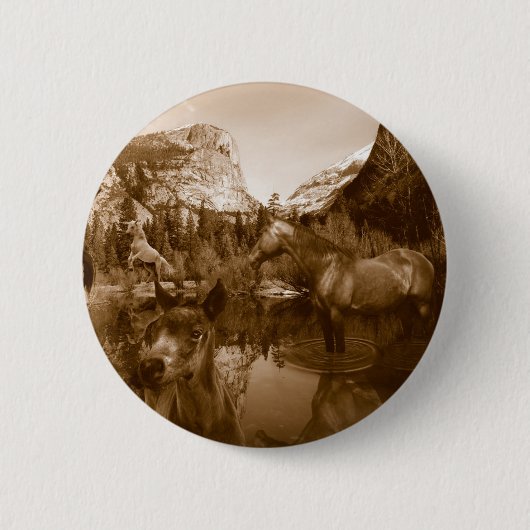 inheems amerikaans ronde button 5,7 cm (Voorkant)