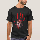 Inheems Amerikaans Rood Hand Indisch Bloed T T-shirt (Voorkant)
