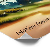 Inheems Amerikaans spreekwoord Luister naar de win Poster (Hoek)