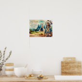 Inheems Amerikaans spreekwoord Luister naar de win Poster (Keuken)