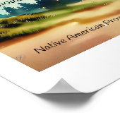 Inheems Amerikaans spreekwoord Luister naar de win Poster (Hoek)