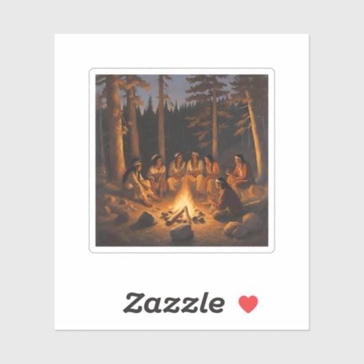 inheems amerikaans sticker (Vel)