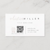 Inheems Amerikaans Symbool Inheemse QR Code Visitekaartje (Achterkant)