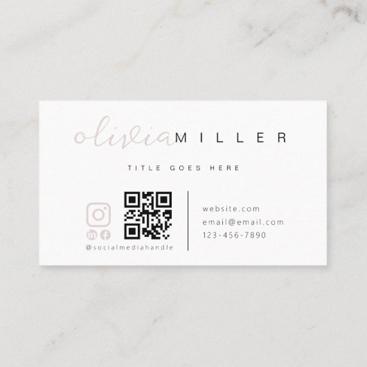 Inheems Amerikaans Symbool Inheemse QR Code Visitekaartje (Achterkant)