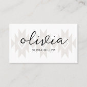 Inheems Amerikaans Symbool Inheemse QR Code Visitekaartje (Voorkant)