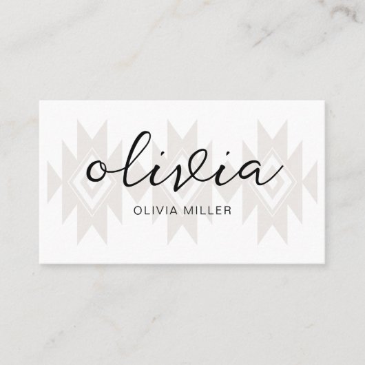 Inheems Amerikaans Symbool Inheemse QR Code Visitekaartje (Voorkant)