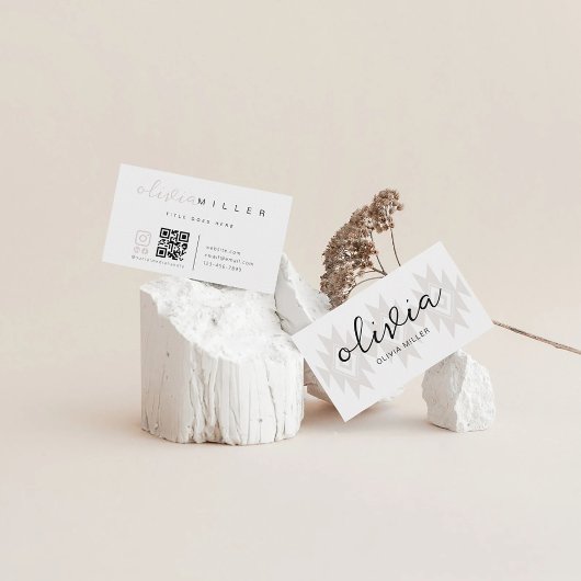 Inheems Amerikaans Symbool Inheemse QR Code Visitekaartje