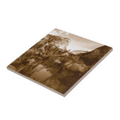 inheems amerikaans tegeltje (Zijkant)