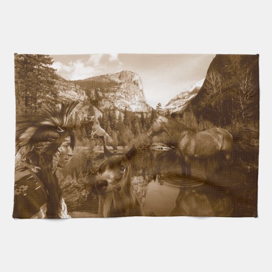 inheems amerikaans theedoek (Horizontaal)