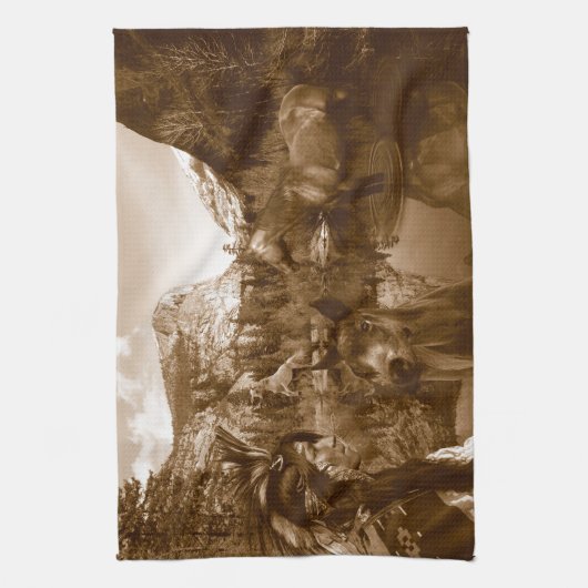 inheems amerikaans theedoek (Verticaal)