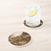 inheems amerikaans zandsteen onderzetter (Zijkant)