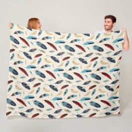 Inheems Amerikaans Zuidwest Veer Patroon Fleece Deken