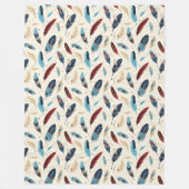 Inheems Amerikaans Zuidwest Veer Patroon Fleece Deken (Voorkant)