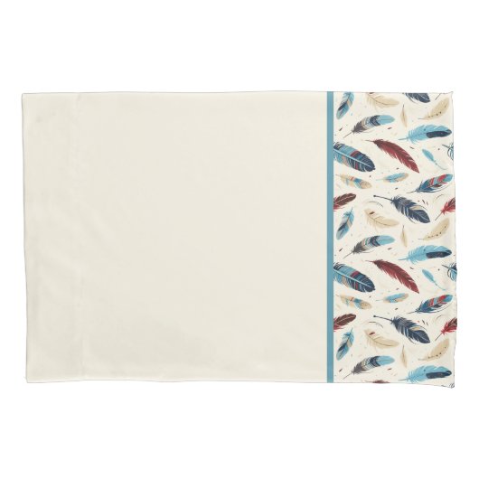 Inheems Amerikaans Zuidwest Veer Patroon Kussensloop (Voorkant)