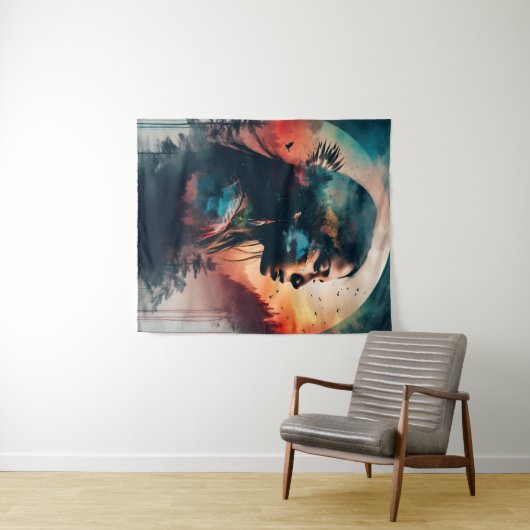 Inheems erfgoed kunst wandkleed (In Situ (horizontaal))