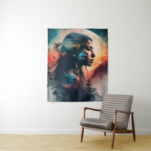 Inheems erfgoed kunst wandkleed (In situ)