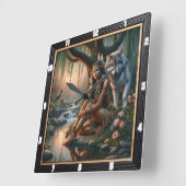 Inheems heilig vuur: stenen geest kalm vierkante klok (Hoek)