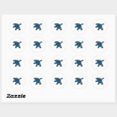 Inheems lacrosse Beer Ronde Sticker (Vel)