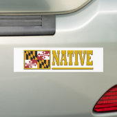 Inheems Maryland Bumpersticker (Op auto)