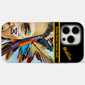 Inheems Ontwerp Erfgoed: Tribal Craft Case-Mate iPhone Case (Achterkant (horizontaal))