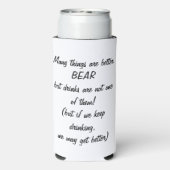 Inheems versierd Beer Seltzer Blikjeskoeler (Seltzer Achterkant)