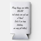 Inheems versierd Beer Seltzer Blikjeskoeler (Achterkant)