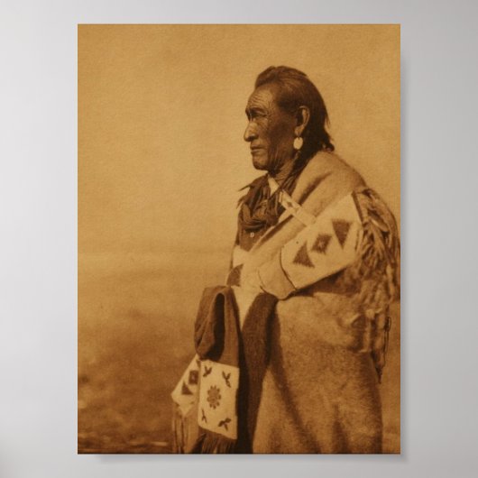 Inheemse American Indian Blackfoot Art Print Poste (Voorkant)