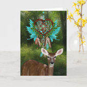 Inheemse Amerikaan Al Wenskaart van de Gelegenheid Kaart (Gele Bloem)