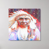 Inheemse Amerikaan Crazy Horse Canvas Afdruk (Voorkant)