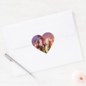 Inheemse Amerikaan Hart Sticker (Envelop)