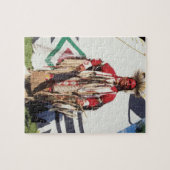 Inheemse Amerikaan in traditionele kledingstukken  Legpuzzel (Horizontaal)