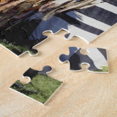 Inheemse Amerikaan in traditionele kledingstukken  Legpuzzel (Zijkant)