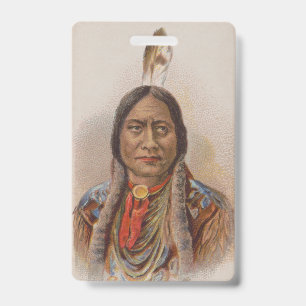 Inheemse Amerikaan: Lakota Sitting Bull, Rookadver Badge