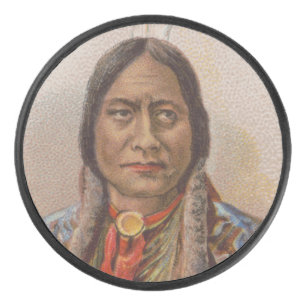 Inheemse Amerikaan: Lakota Sitting Bull, Rookadver Hockey Puck