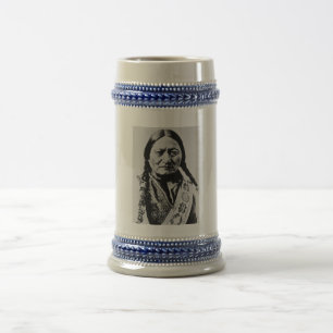 Inheemse Amerikaan: Lakota Zittende Stier Fort Buf Bierpul