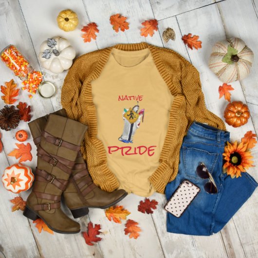 Inheemse Amerikaan nog steeds hier Ayasha Cartoon  T-shirt