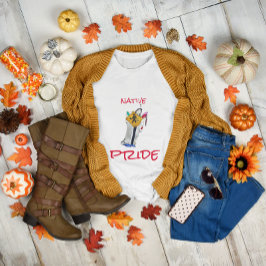 Inheemse Amerikaan nog steeds hier Ayasha Cartoon  T-shirt