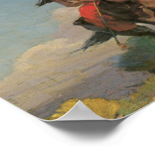 Inheemse Amerikaan Wilde Crow 1896 Art Poster (Hoek)