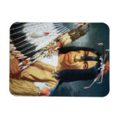 Inheemse Amerikaans hoofd van het Canadese volk Magneet (Horizontaal)