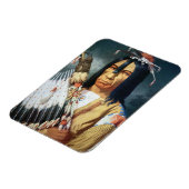 Inheemse Amerikaans hoofd van het Canadese volk Magneet (Linkerzijde)