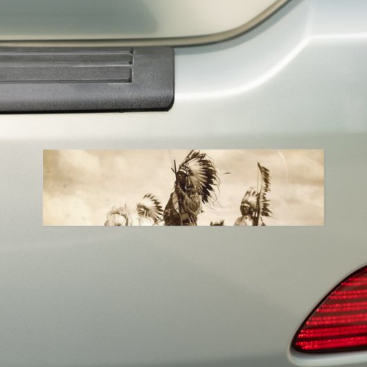Inheemse Amerikaanse Bumpersticker (Op auto)