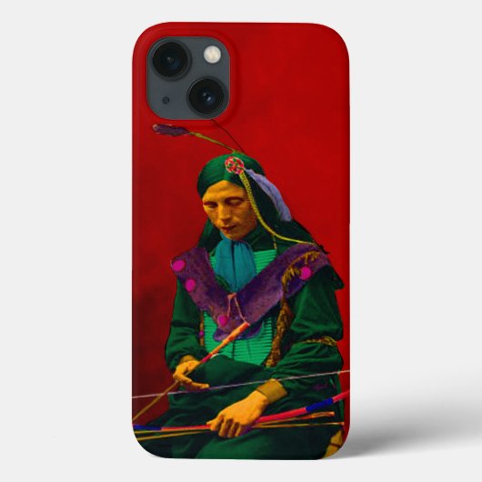 Inheemse Amerikaanse Cherokee Pop Art Case-Mate iPhone Case (Achterkant)